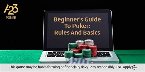Poker Rules and Etiquette for Beginners .